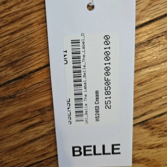 Belle Anna Cream Dilara Belt goat skin with Grommets Coachella festivals - Picture 2 of 3